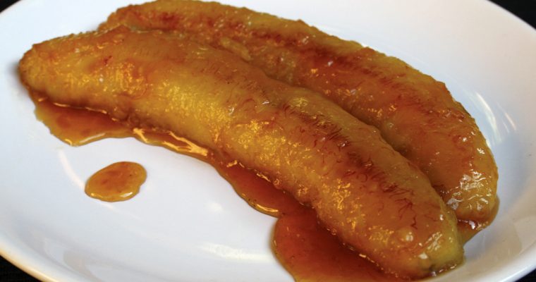 Banana frita no açúcar (Banana caramellata)