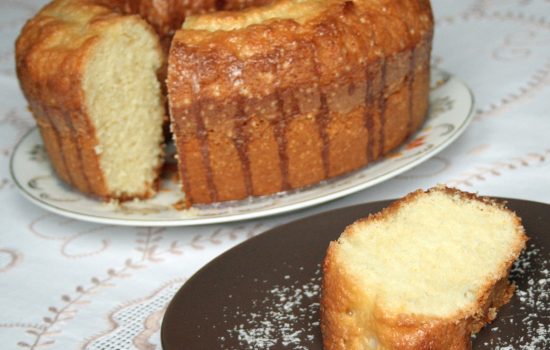 Bolo com leite de coco (Ciambella al cocco)