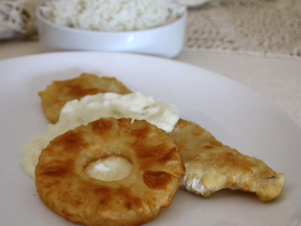 Filé de peixe com abacaxi (Filetti di pesce con ananas)