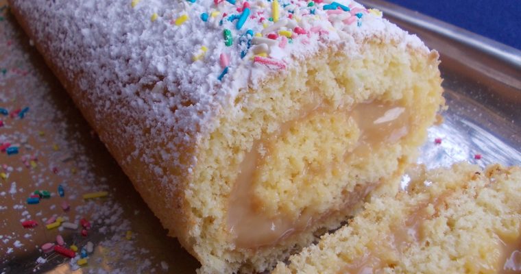 Rocambole de doce de leite (Rotolo di “dulce de leche”)